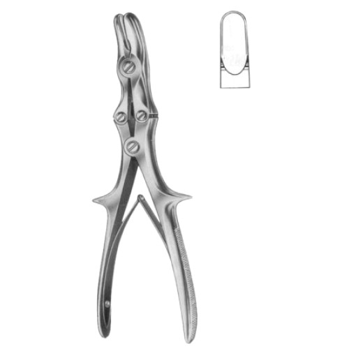 Stille-Luer Bone Rongeur Forceps M/Action Straight 22cm/8 3/4