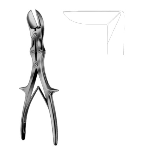 Stille-Liston Bone Cutting Forceps Curved M/Action 27cm/10 1/2