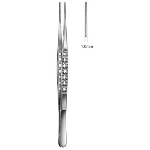 DeBakey-Light Fcps Atrauma 1.0mm, 15.0cm