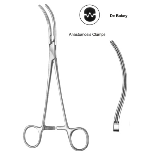 Glover(Potts) Atrauma Anastomosis Clamps BJ 22cm/8 1/4