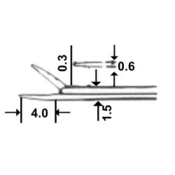 Micro Ear Polypus Dressing Forceps 0.3mm 8cm/3 1/4