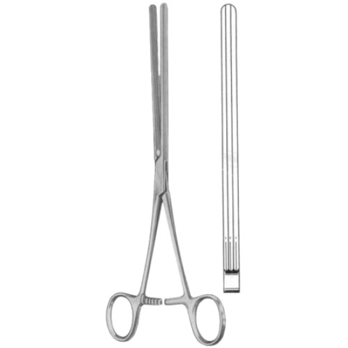 Kocher Intestinal Clamps Forceps BJ Straight 22cm/8 3/4