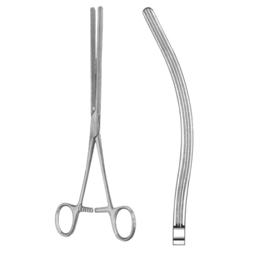 Kocher-Atrauma Intestinal Clamps Forceps BJ Curved 25cm/10