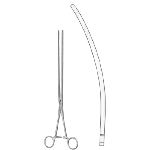 Scudder Atrauma Intestinal Forceps BJ Curved 33cm/13