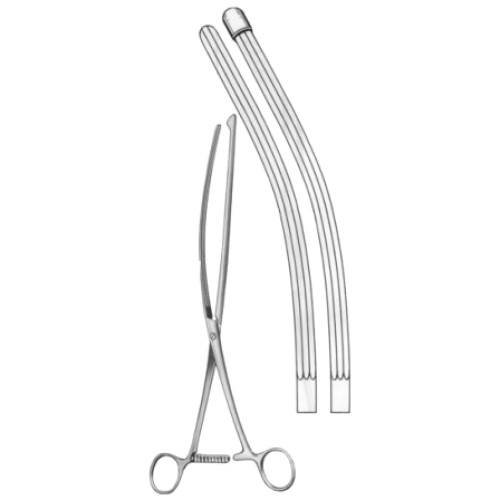 Nussbaum Stomach Clamps Forceps BJ Curved 30cm/12