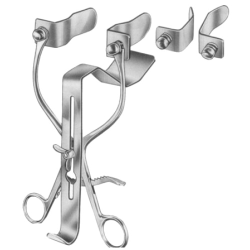 Millin Bladder Retractors Complete With Lateral and Central Blades