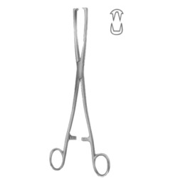 Museux Tenaculum Forceps BJ 2:2 Straight   6mm 24cm/9 1/2