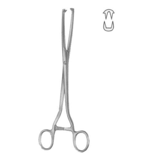 Museux Tenaculum Forceps BJ 2:2 Straight   6mm 24cm/9 1/2