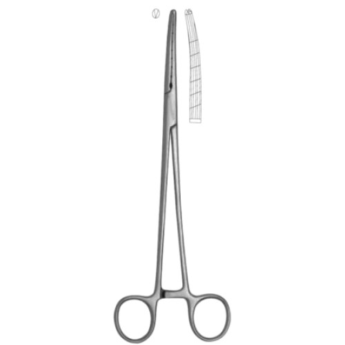 Hunter Hystrectomy Fcps slightly cvd 1x2T, 23cm/9